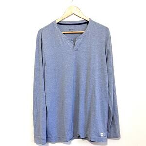 Rhone Performance Mens Shirt Size L Gray Organic‎ Pima Cotton Pullover Stretch